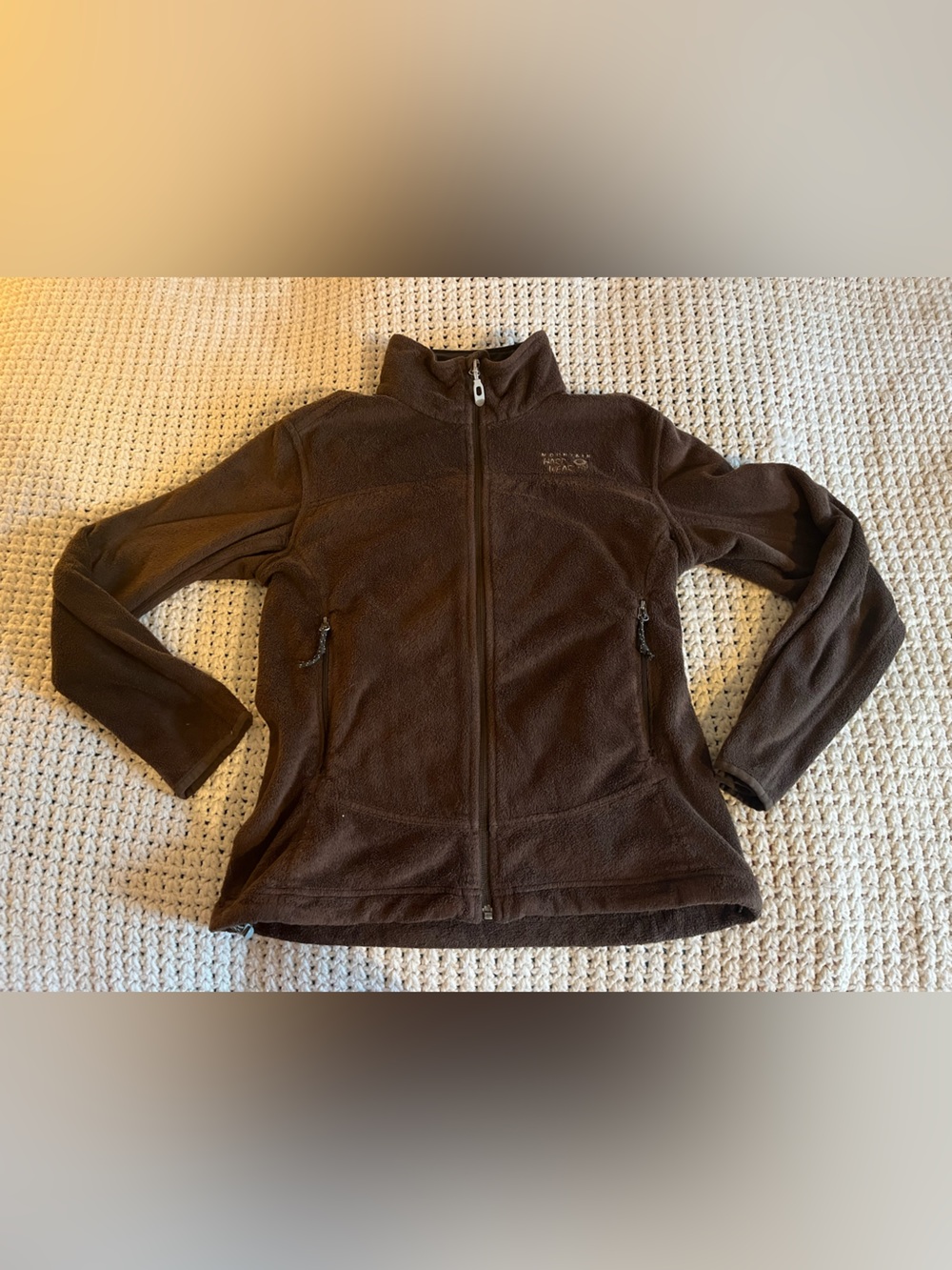 Mountain Hardware Women's Sm Brown Full-Zip Fleece Jacket